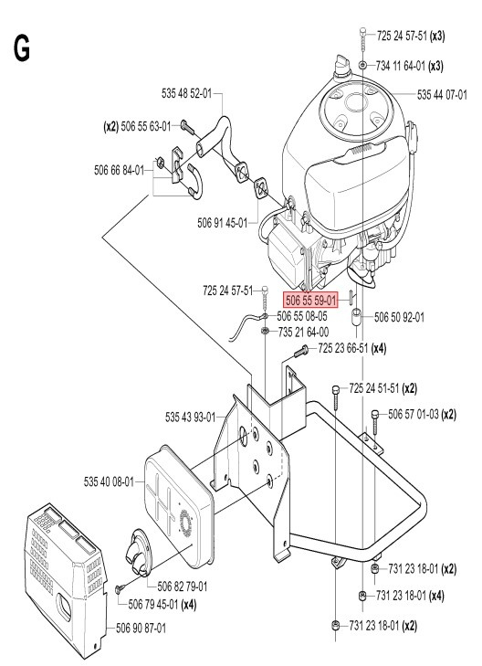 Wedge,6.3X6.3X50 Motor shaft