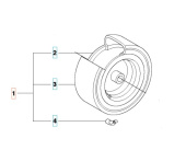 Wheel R111B, R111B5, R112C, R112C5, R112iC Wheel R111B, R111B5, R112C, R112C5, R112iC