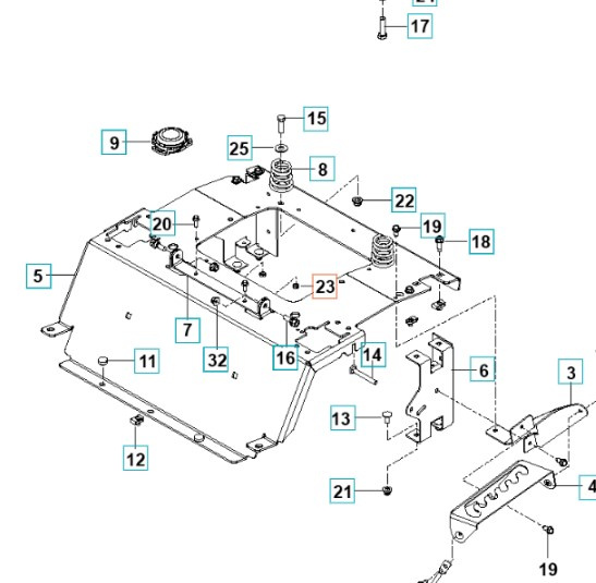 Nut 1/4-20 5320506-75