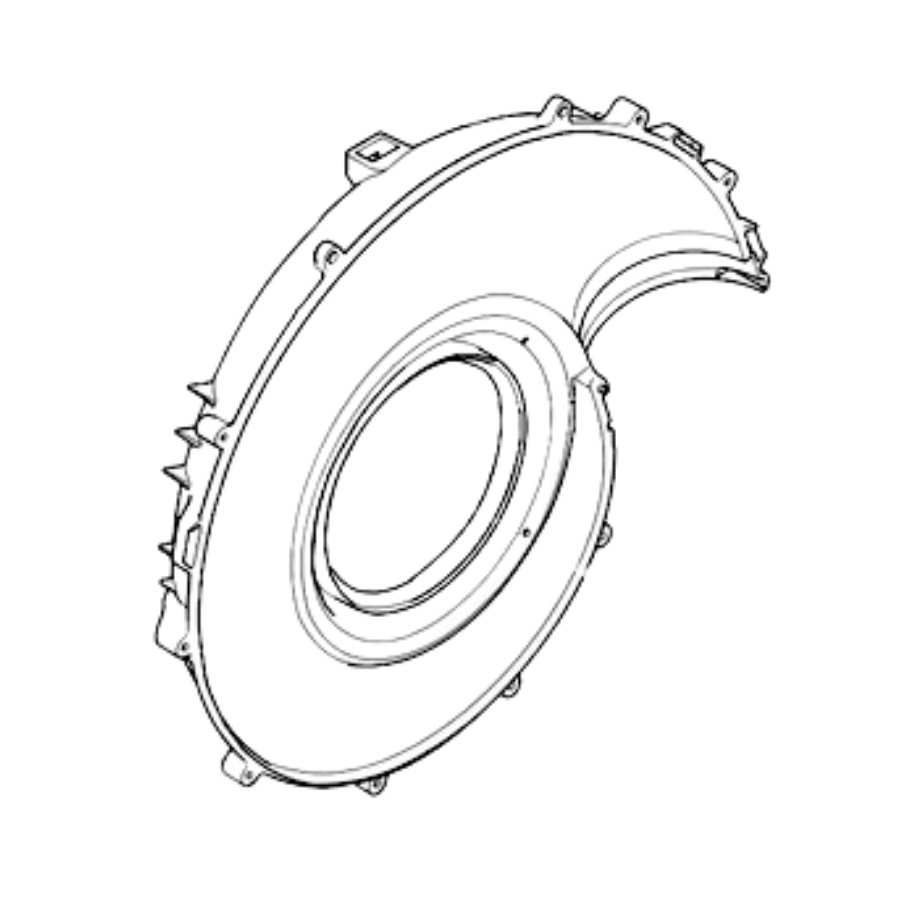 Fan housing half frame side hu