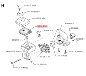 Air filter Husqvarna 123, 223, 322, 323, 325, 326 Air filter Husqvarna 123, 223, 322, 323, 325, 326