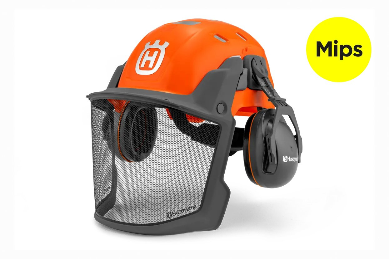 Husqvarna forest helmet, Technical Mips Orange
