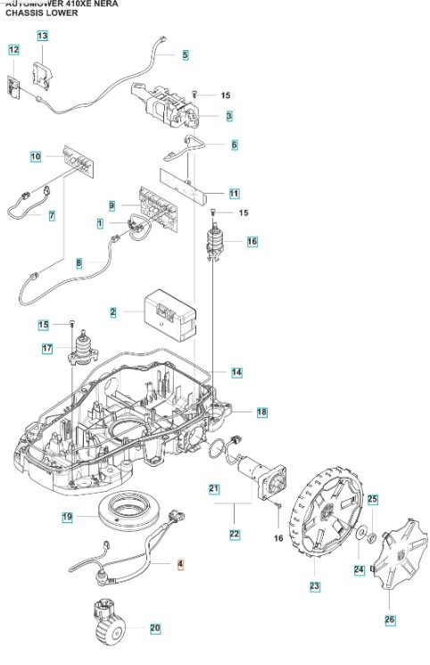 Main wiring harness Automower 305E, 310E, 405XE, 410XE Nera