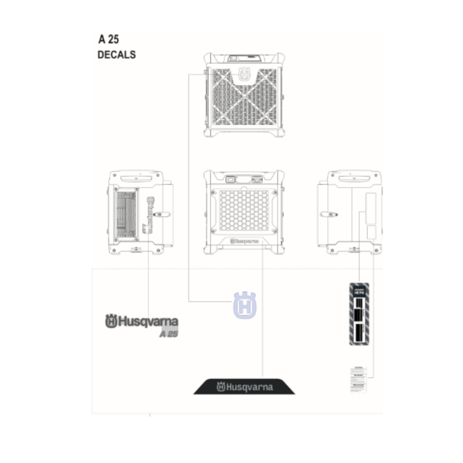 Decal kit a 25 EU/ROW