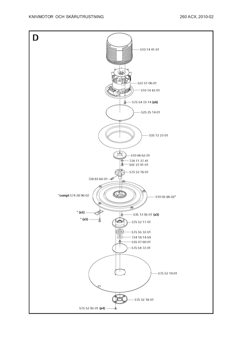 Skid plate 260/265ACX