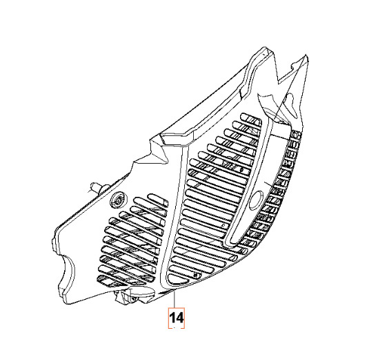 Starter housing Jonsered CS2252, CS2253