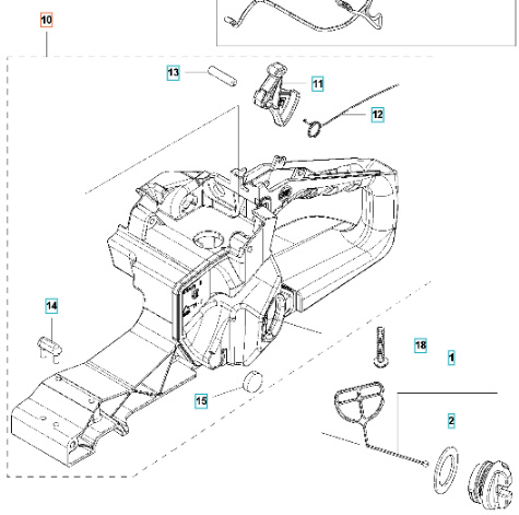 Handle 543XPG Kpl 5795284-01