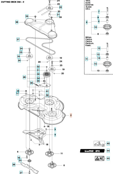 Deck Shell Combi 94 Grey