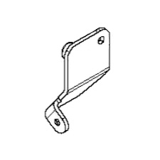 Bracket spring return RH, blac