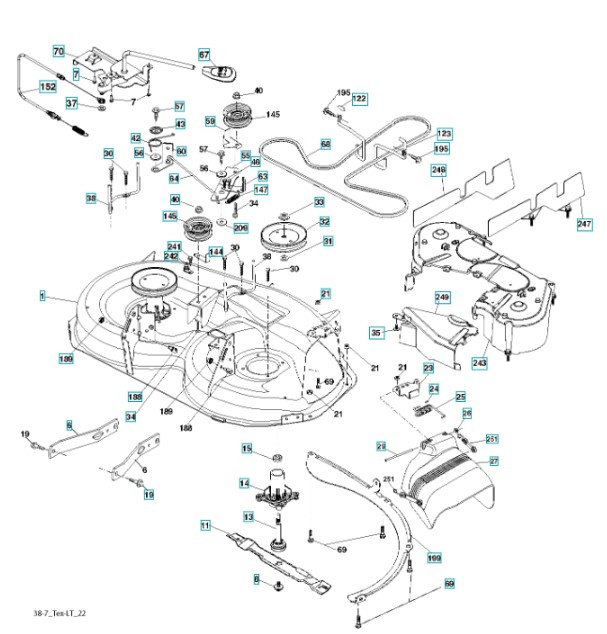 Cutting Unit LT151, LTH151, LT154, LTH154