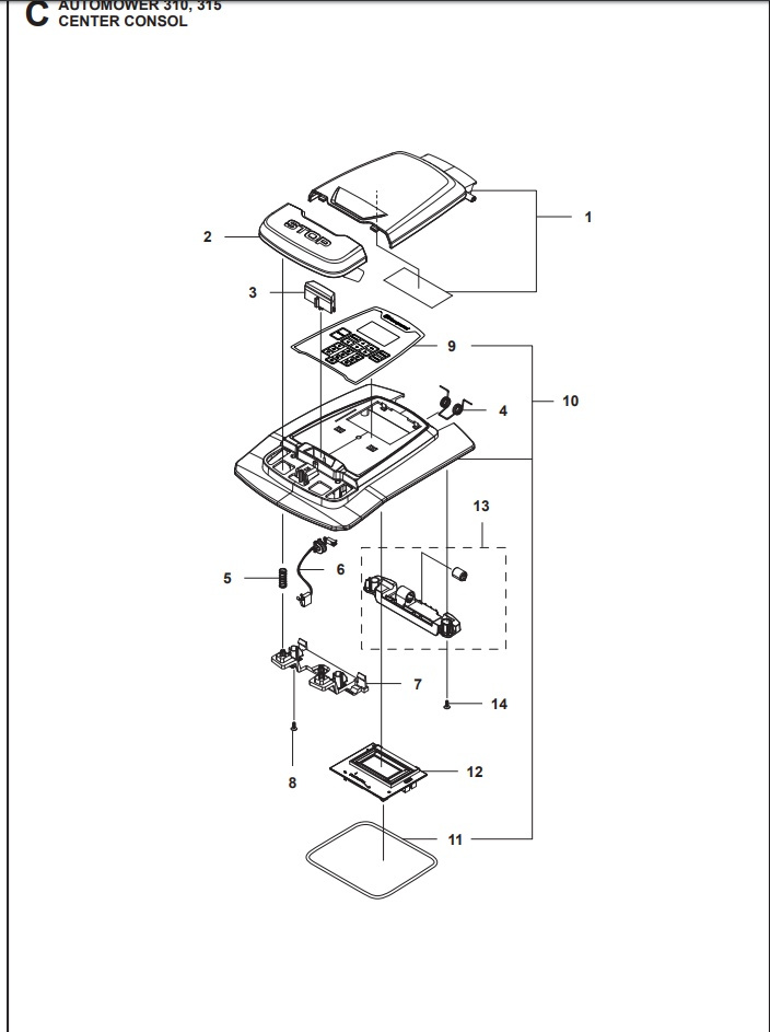 Keyboard 2.1 Display Automower 310