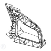 Rear Handle Black 5854356-01 Rear Handle Black 5854356-01