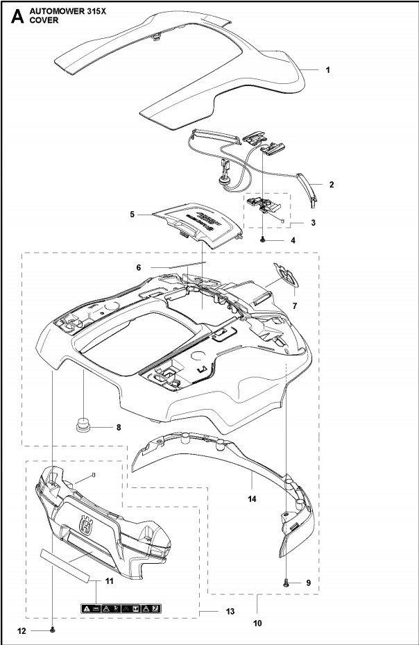 Body kit Automower 315X