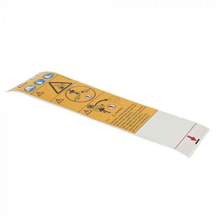 Warning sticker 5892951-01