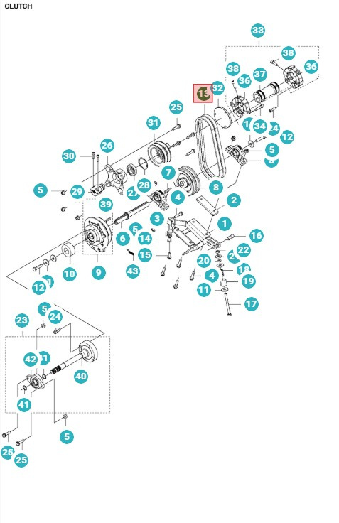 Belt P520D, P525D, PT26D