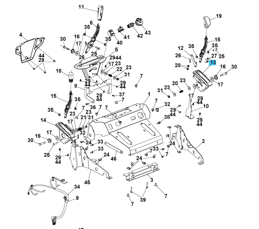 Bracket Hydro Lever 5897541-01