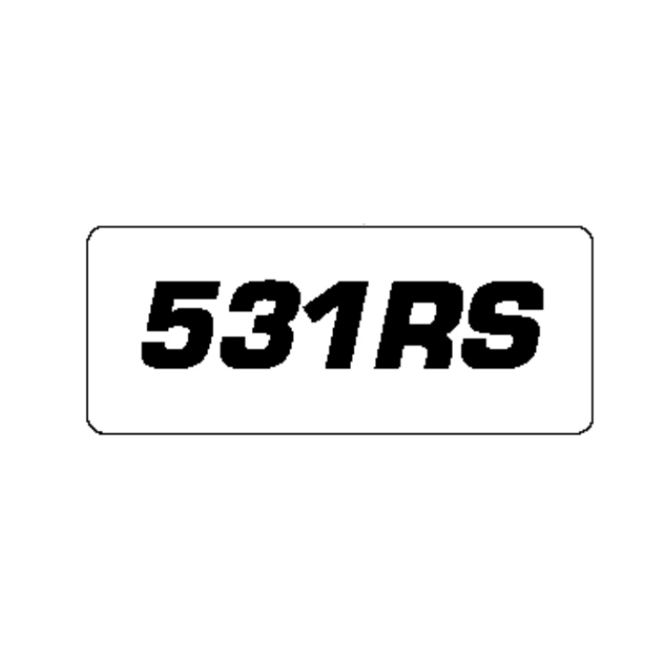 Decal Model 531Rs 5912001-03