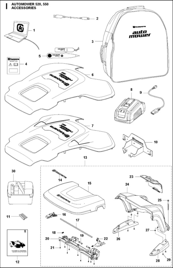 Bodu kit,Top Cover, Orange