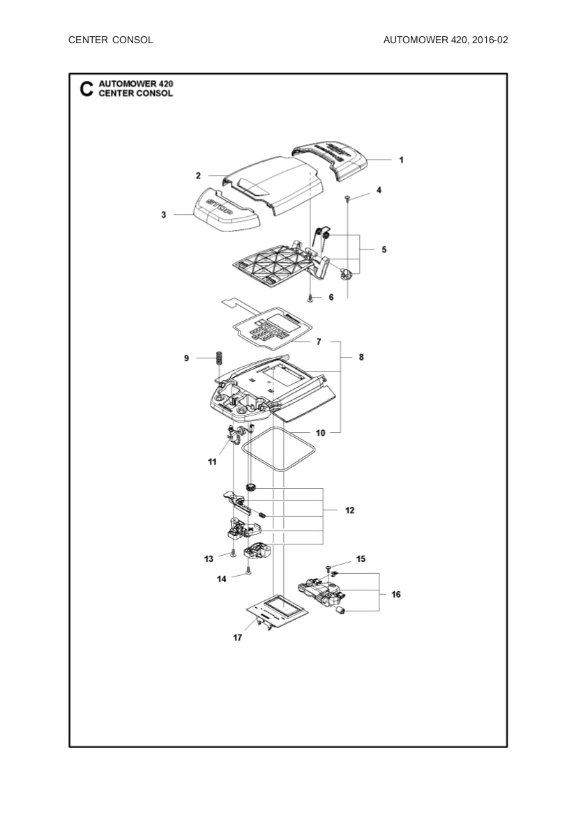 Display Circuit board Automower 420, 430X, 440, 450X (2019-)