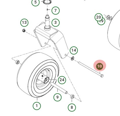 Bolt external hexagon head 1/2