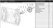 Impeller pulley and components Impeller pulley and components