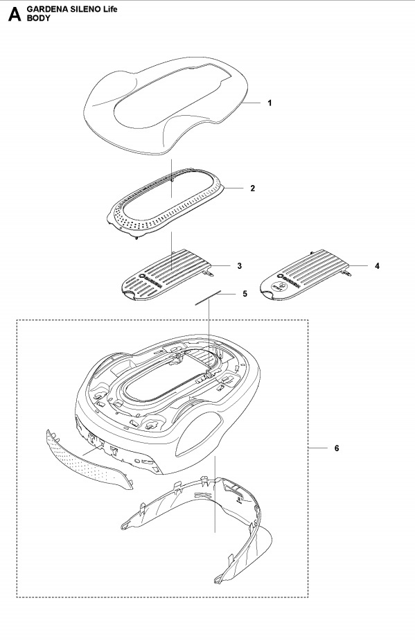 BODY ASSY Gardena Sileno Life