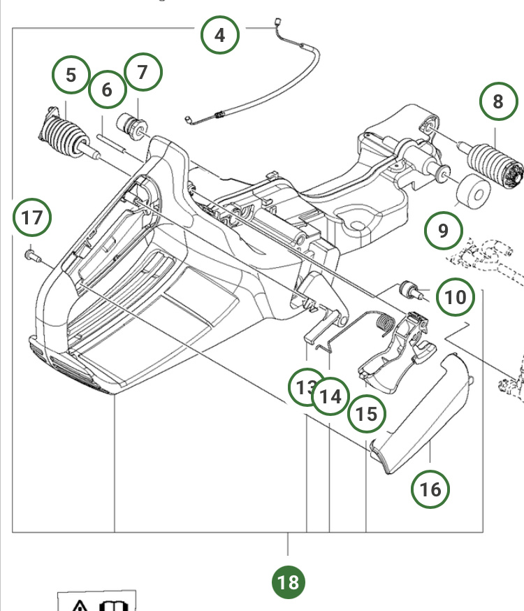 Fuel Tank Kit Husqvarna 545, 545G Mark II, 550XP 550XPG Mark II