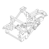Frame Assy P520D / P525D Gray Frame Assy P520D / P525D Gray