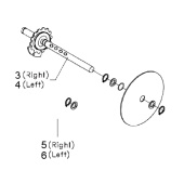 Axle Left Axle Kit For Cl400 5977134-01 Axle Left Axle Kit For Cl400 5977134-01