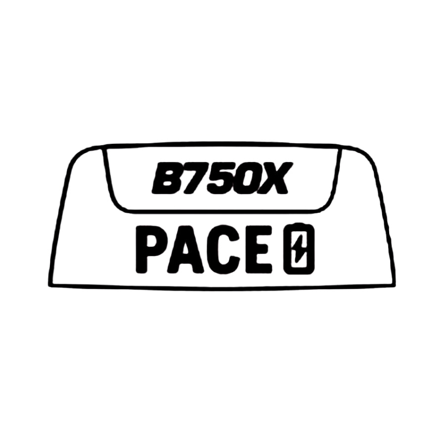 Logo PACE label B750X