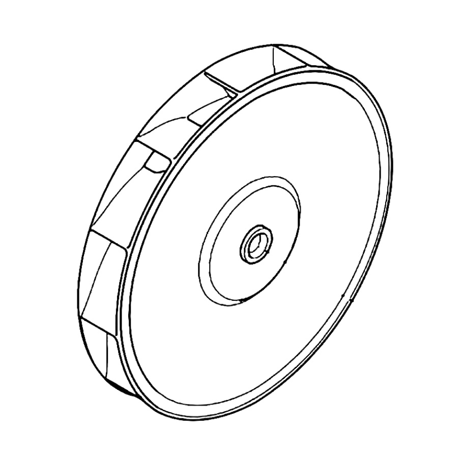 Fan centrifugal closed D245 d1