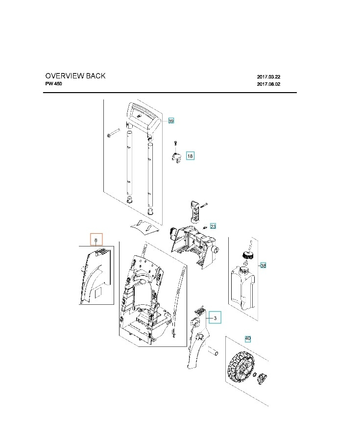 Bumper Right Dark Grey 5999889-01