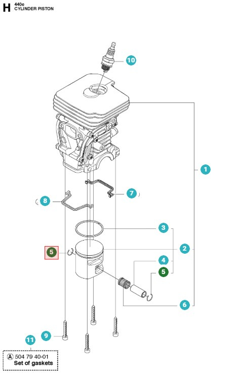 Lock Ring Piston Type B 10X0.8 7374410-00
